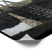 Pennsylvania Eisenbahnbrücke Mont Clare PA Poster (Ecke)