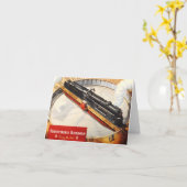 Pennsylvania Eisenbahndampfturbinenkarte Karte (Gelbe Blume)