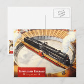 Pennsylvania Eisenbahntrommel Postkarte (Vorne/Hinten)