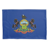 Pennsylvania-Fahne des Patriotischen Single Pillow Kissenbezug (Vorderseite)