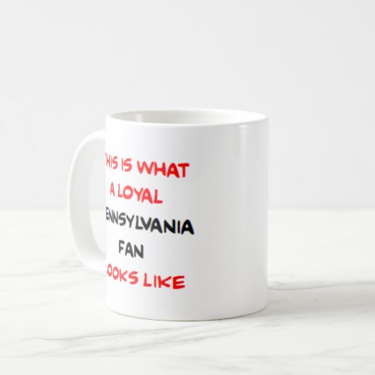 pennsylvania fan, loyal kaffeetasse (Vorderseite Links)
