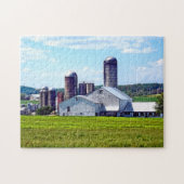 Pennsylvania-Farm mit Silos Puzzle (Horizontal)
