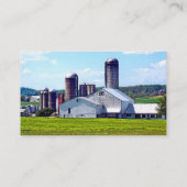 Pennsylvania-Farm mit Silos Visitenkarte (Rückseite)