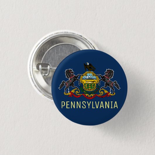Pennsylvania Flag Button (Vorne & Hinten)