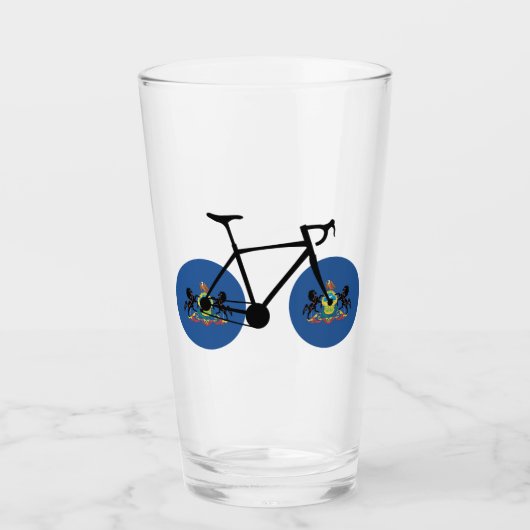 Pennsylvania Flag Cycling Glas (Vorderseite)