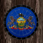 Pennsylvania Flag Dartboard & Pennsylvania / Spiel Dartscheibe