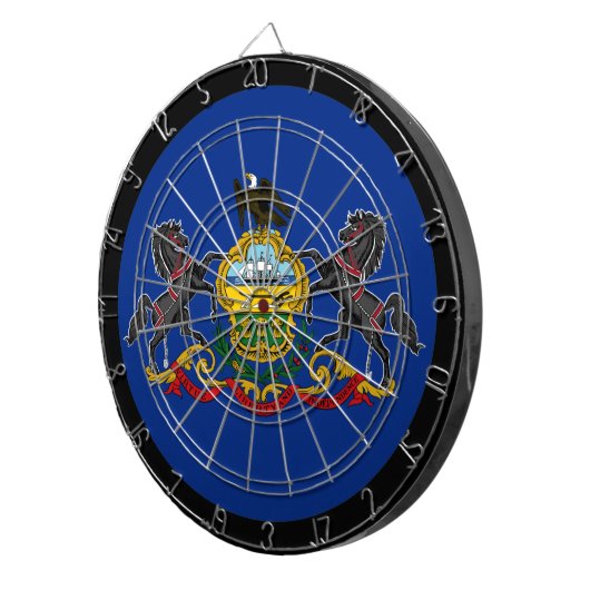 Pennsylvania Flag Dartboard & Pennsylvania / Spiel Dartscheibe (Vorderseite rechts)
