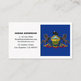 Pennsylvania Flag Elegante Business Cards / USA Visitenkarte