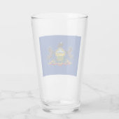 PENNSYLVANIA FLAG GLAS (Rückseite)