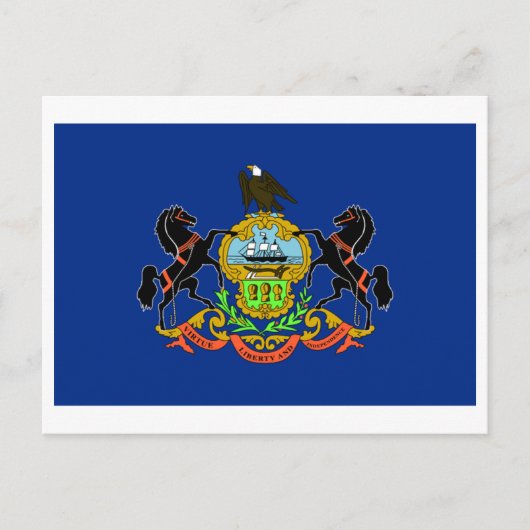 Pennsylvania FLAG International Postkarte (Vorderseite)