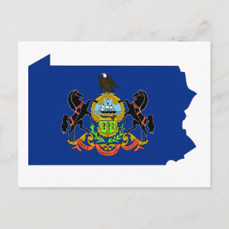 Pennsylvania Flag Karte