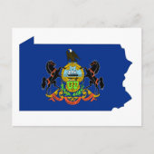 Pennsylvania Flag Karte (Vorderseite)