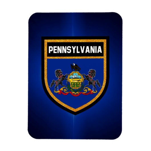 Pennsylvania Flag Magnet (Vertikal)