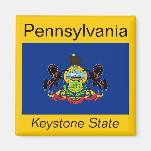Pennsylvania Flag Magnet (Vorne)