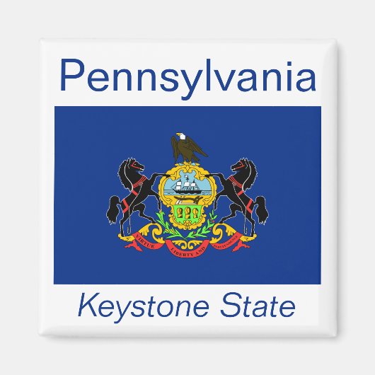 Pennsylvania Flag Magnet (Vorne)