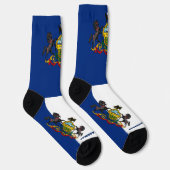 Pennsylvania Flag Patriotic, USA Staat Premium Socken (Rechts)