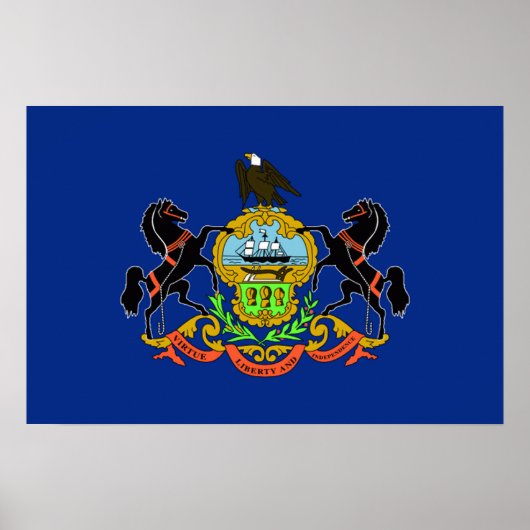 Pennsylvania Flag Poster (Vorne)
