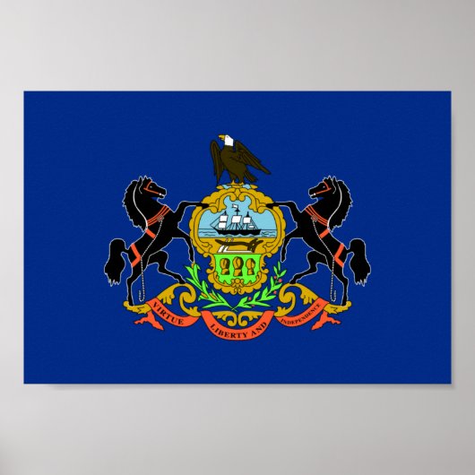 Pennsylvania Flag Poster (Vorne)