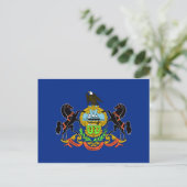Pennsylvania Flag Postkarte (Stehend Vorderseite)
