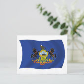Pennsylvania Flag Postkarte (Stehend Vorderseite)