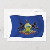 Pennsylvania Flag Postkarte (Vorne/Hinten)