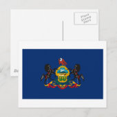 Pennsylvania Flag Postkarte (Vorne/Hinten)