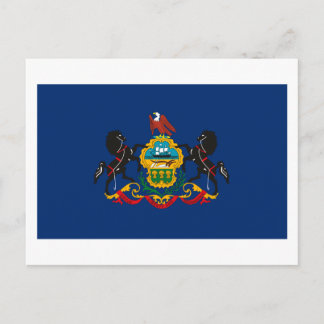Pennsylvania Flag Postkarte