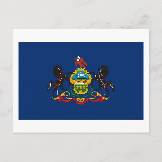Pennsylvania Flag Postkarte (Vorderseite)