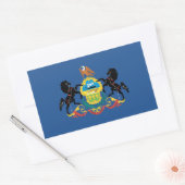 Pennsylvania Flag Rechteckiger Aufkleber (Umschlag)