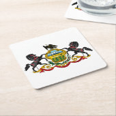 Pennsylvania flag rechteckiger pappuntersetzer (angewinkelt)