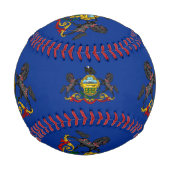 Pennsylvania Flag, sport BL / Baseball Balls (Vorderseite)
