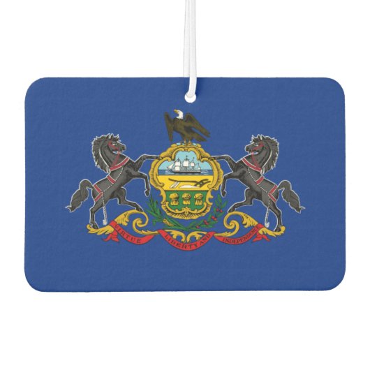 Pennsylvania-Flagge Autolufterfrischer (Vorderseite)