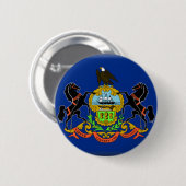 Pennsylvania-Flagge Button (Vorne & Hinten)