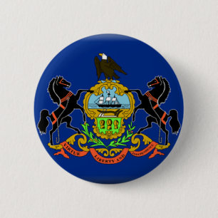 Pennsylvania-Flagge Button