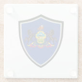 Pennsylvania-Flagge Glasuntersetzer (Rückseite)