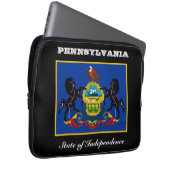 Pennsylvania-Flagge Laptopschutzhülle (Vorne Rechts)