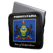 Pennsylvania-Flagge Laptopschutzhülle (Vorderseite Links)
