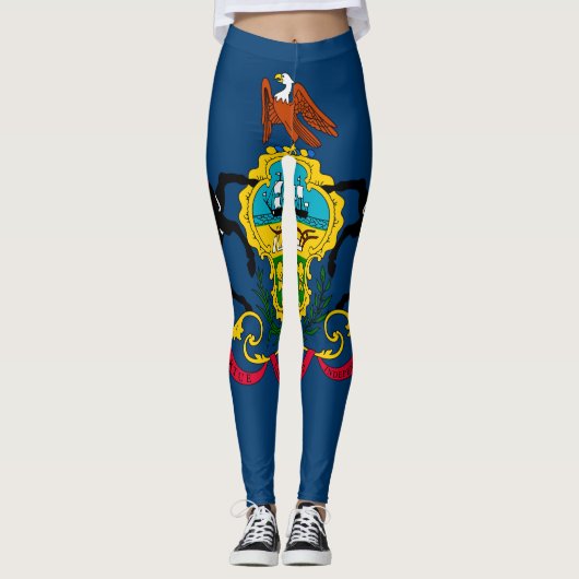 Pennsylvania-Flagge Leggings (Vorderseite)