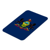 Pennsylvania-Flagge Magnet (Linke Seite)