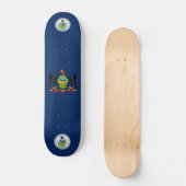 Pennsylvania-Flagge Skateboard (Vorderseite)