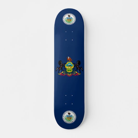 Pennsylvania-Flagge Skateboard (Vorne)
