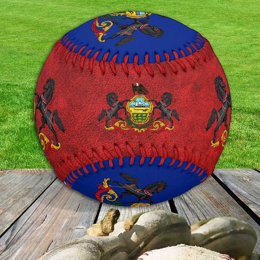 Pennsylvania-Flagge, Sport / Baseballball Baseball