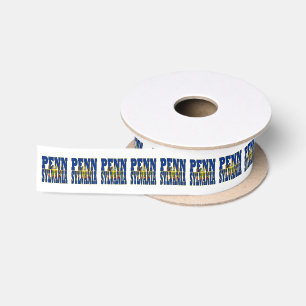 Pennsylvania-Flaggentypografie-Design Satinband