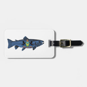 Pennsylvania-Forelle fischen Gepäckanhänger
