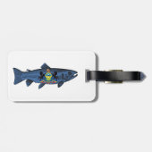 Pennsylvania-Forelle fischen Gepäckanhänger (Rückseite horizontal)
