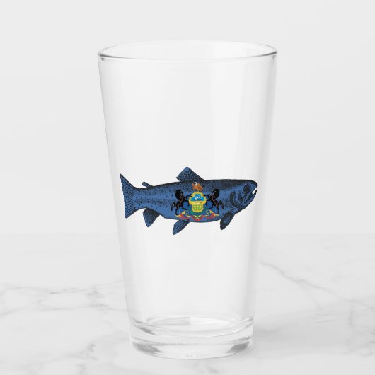 Pennsylvania-Forelle fischen Glas (Vorderseite)