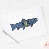 Pennsylvania-Forelle fischen Rechteckiger Aufkleber (Umschlag)