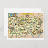 Pennsylvania Funny Vintage Karte (Vorne/Hinten)