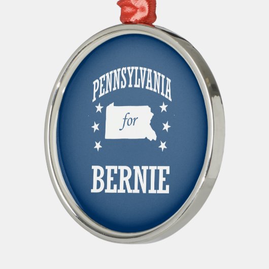 PENNSYLVANIA FÜR BERNIE-SANDPAPIERSCHLEIFMASCHINEN SILBERNES ORNAMENT (Links)