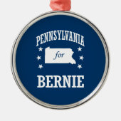 PENNSYLVANIA FÜR BERNIE-SANDPAPIERSCHLEIFMASCHINEN SILBERNES ORNAMENT (Vorne)